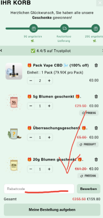 Mama Kana Gutschein einlösen.