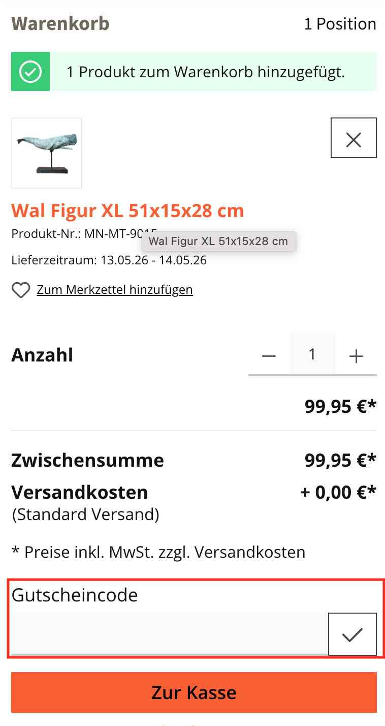 Gutschein einlösen