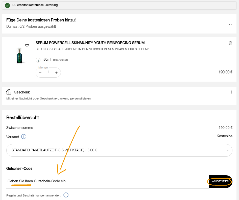 Rabattcode bei Helena Rubinstei einlösen