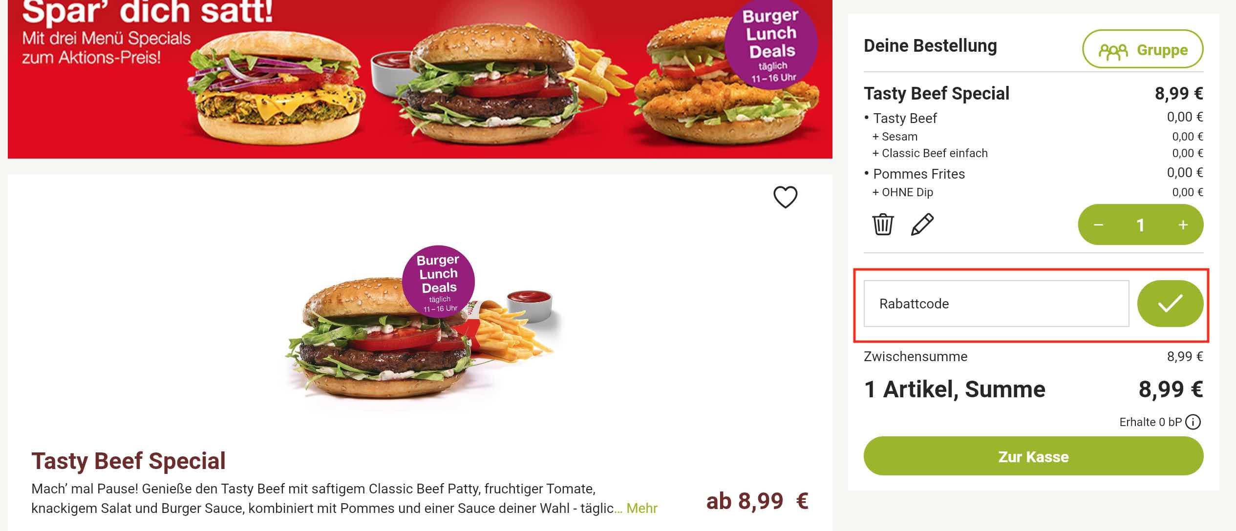 Gutschein einlösen