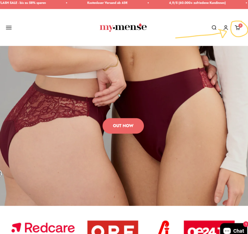 zum Warenkorb bei mysense
