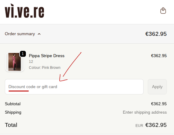 Gutschein bei Vivere einlösen