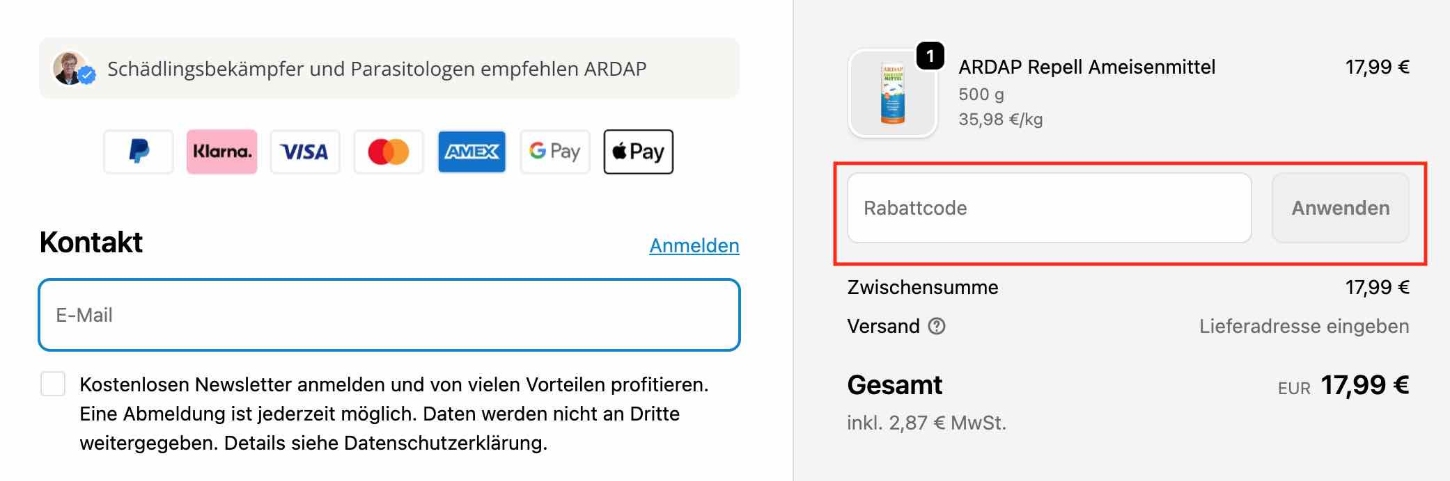 Gutschein einlösen