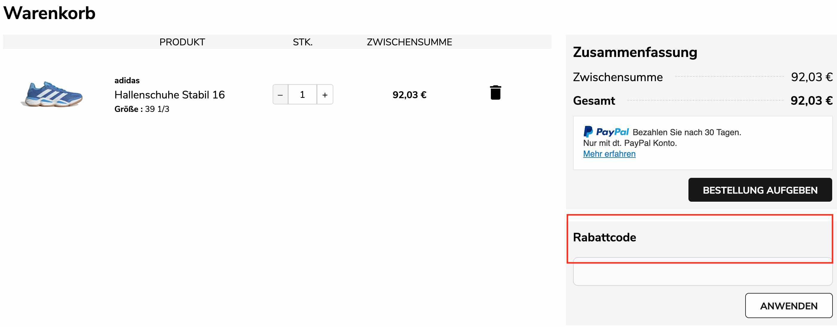 Gutschein einlösen