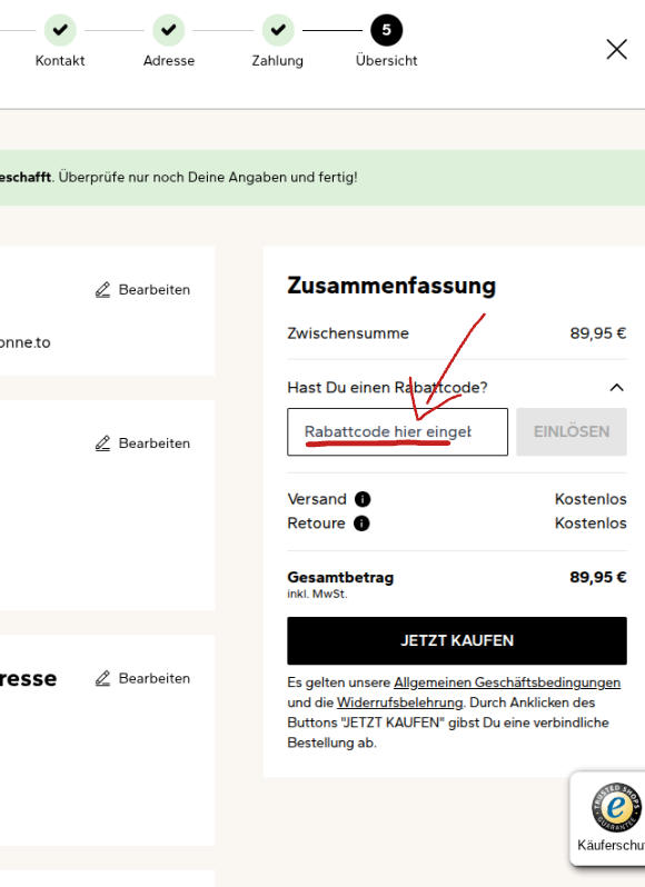 Rabattcode für schuhe.de