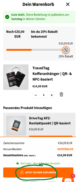 Silentlink Warenkorb