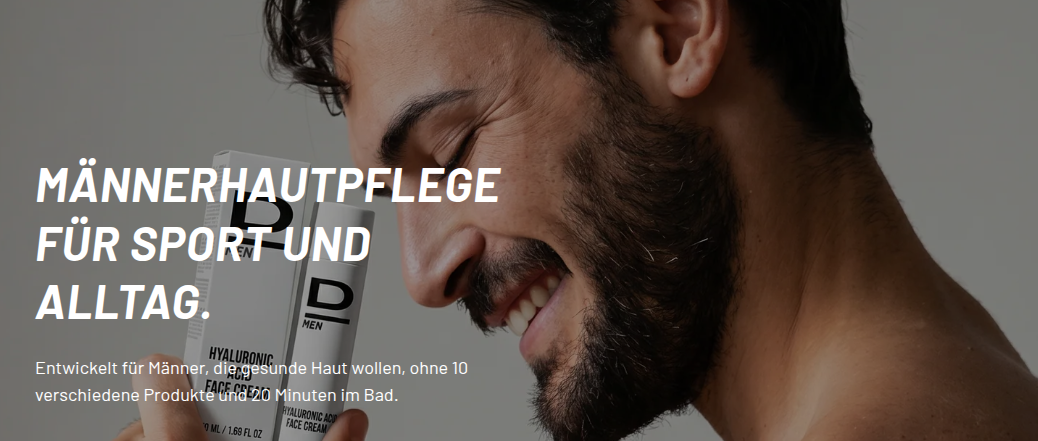 Männerhautpflegeprodukte