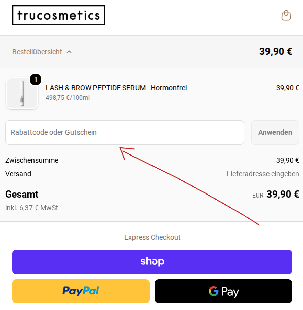 trucosmetics Kasse