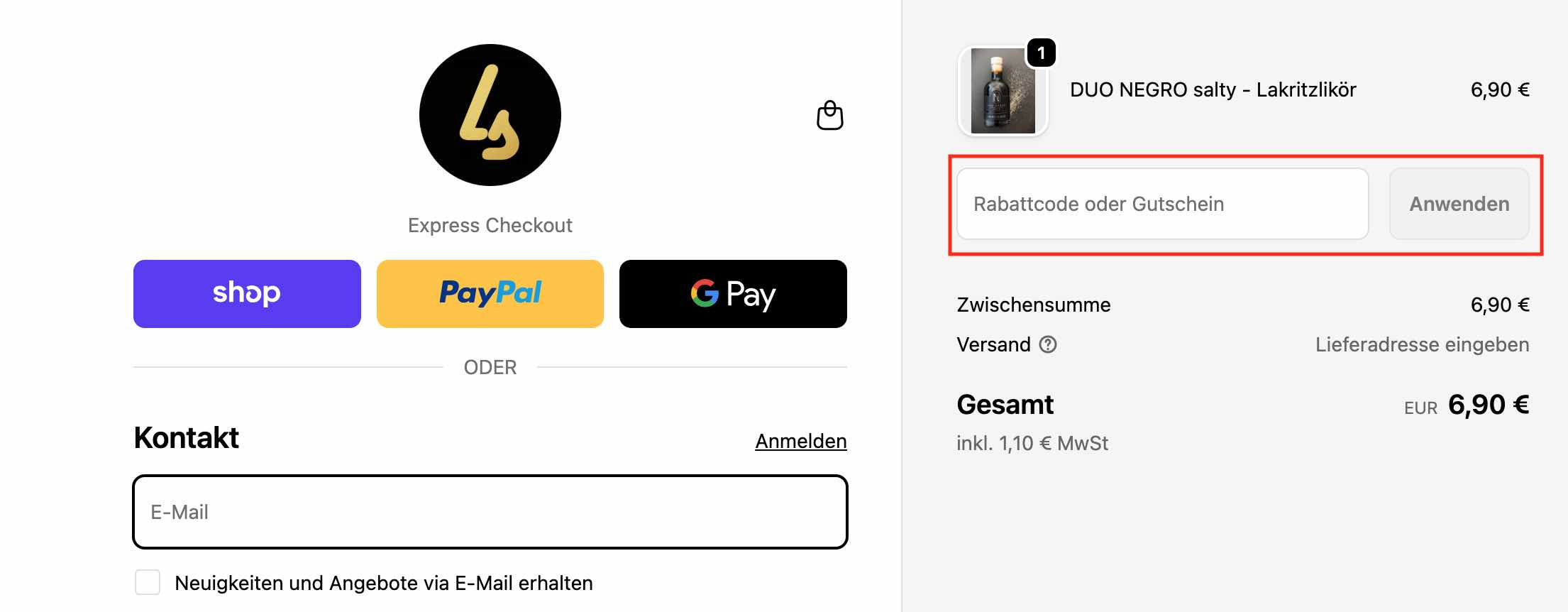 Gutschein einlösen