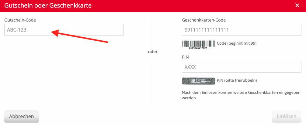 Hugendubel Gutschein eingeben.