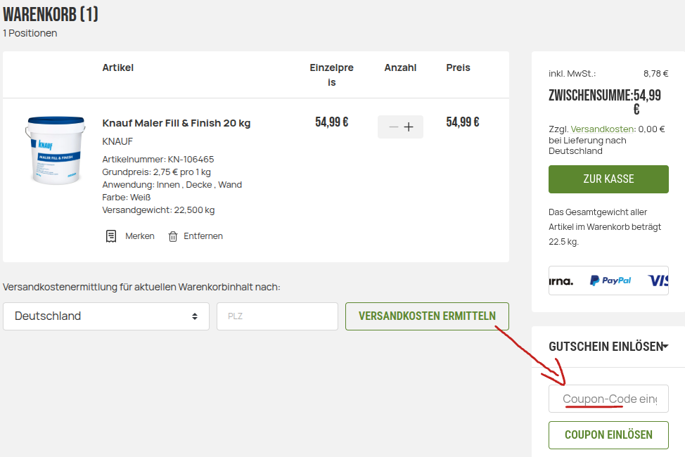 norax gutschein einlösen