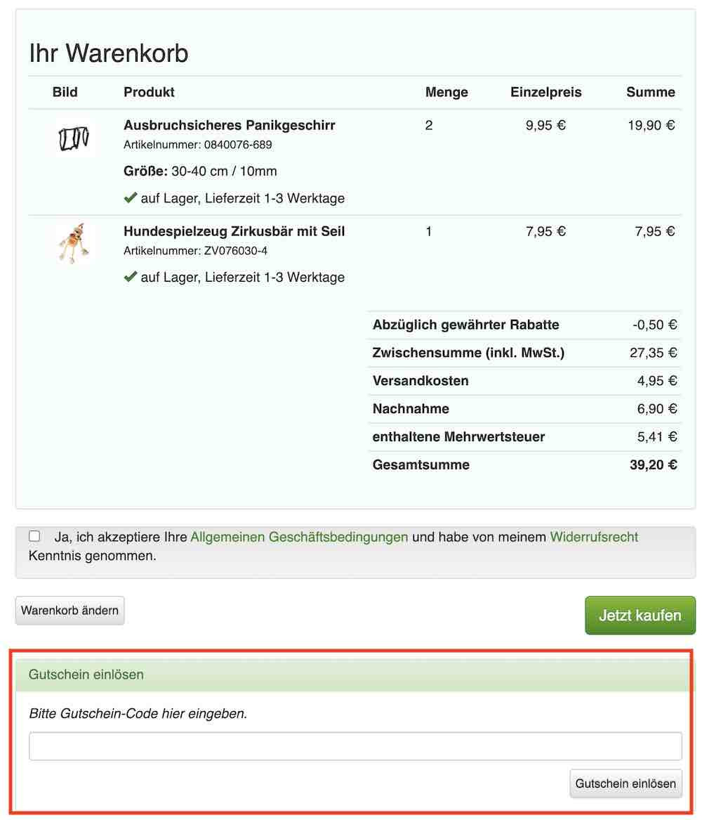Schecker Gutschein eingöäsen