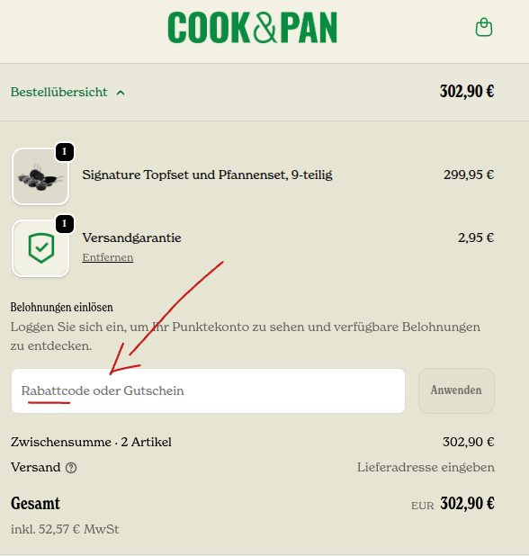 Gutscheine einlösen