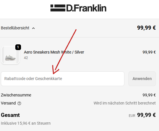 Gutschein D.Franklin einlösen