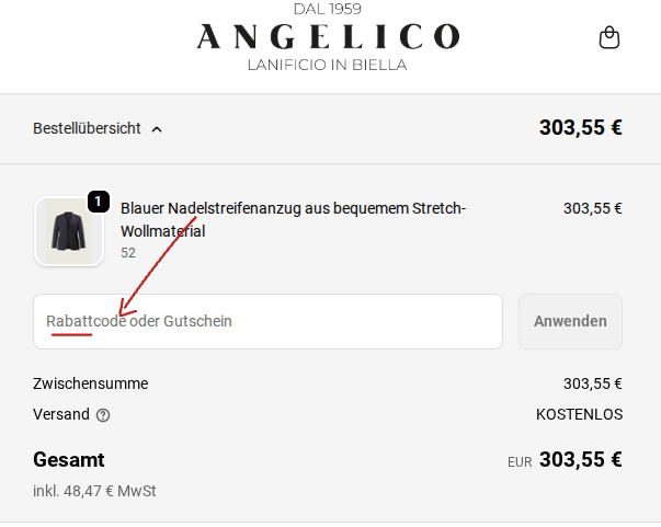 Angelico Checkout