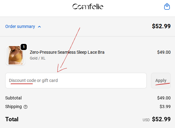 Rabattcode bei Comfelie einlösen