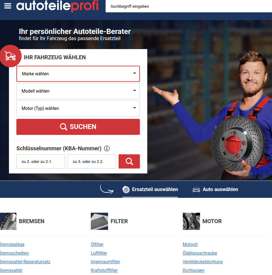 Autoteile Suche
