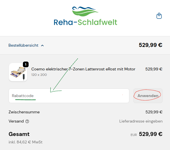reha schlafwelt Rabattcode