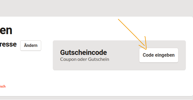 Gutscheincode Checkout