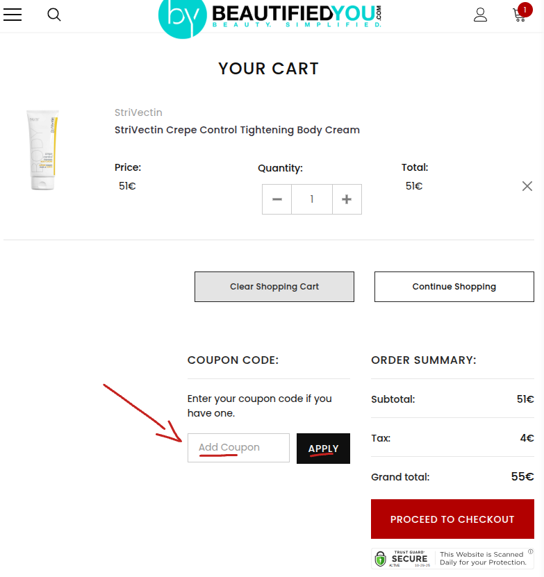 Rabattcode bei Beautifiedyou einlösen