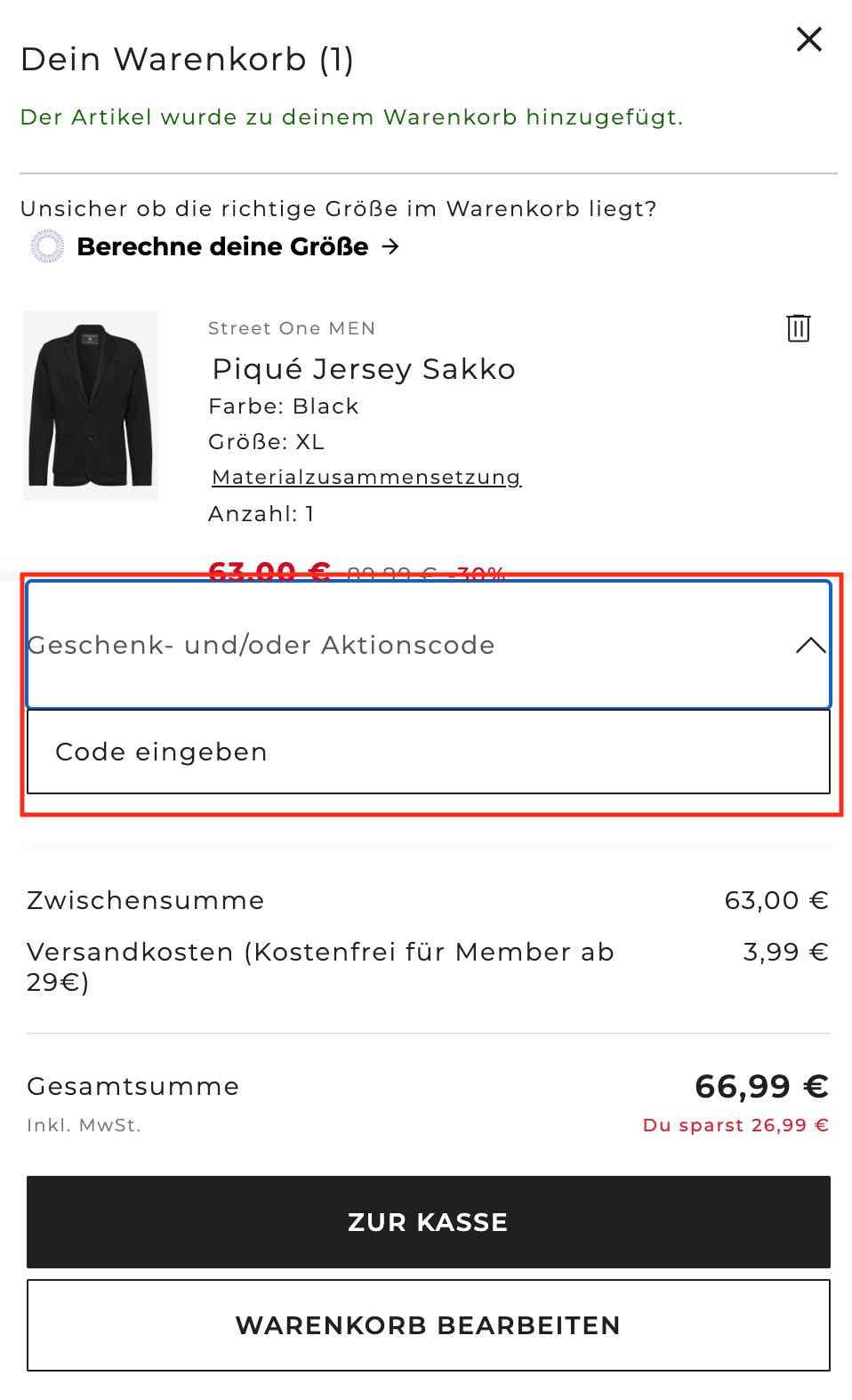 Gutschein einlösen
