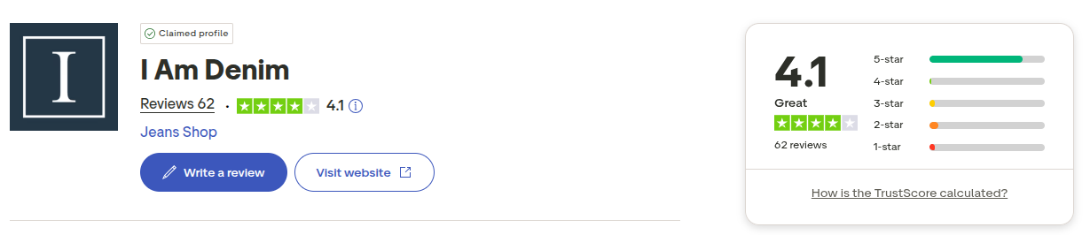 Trustpilot Bewertung