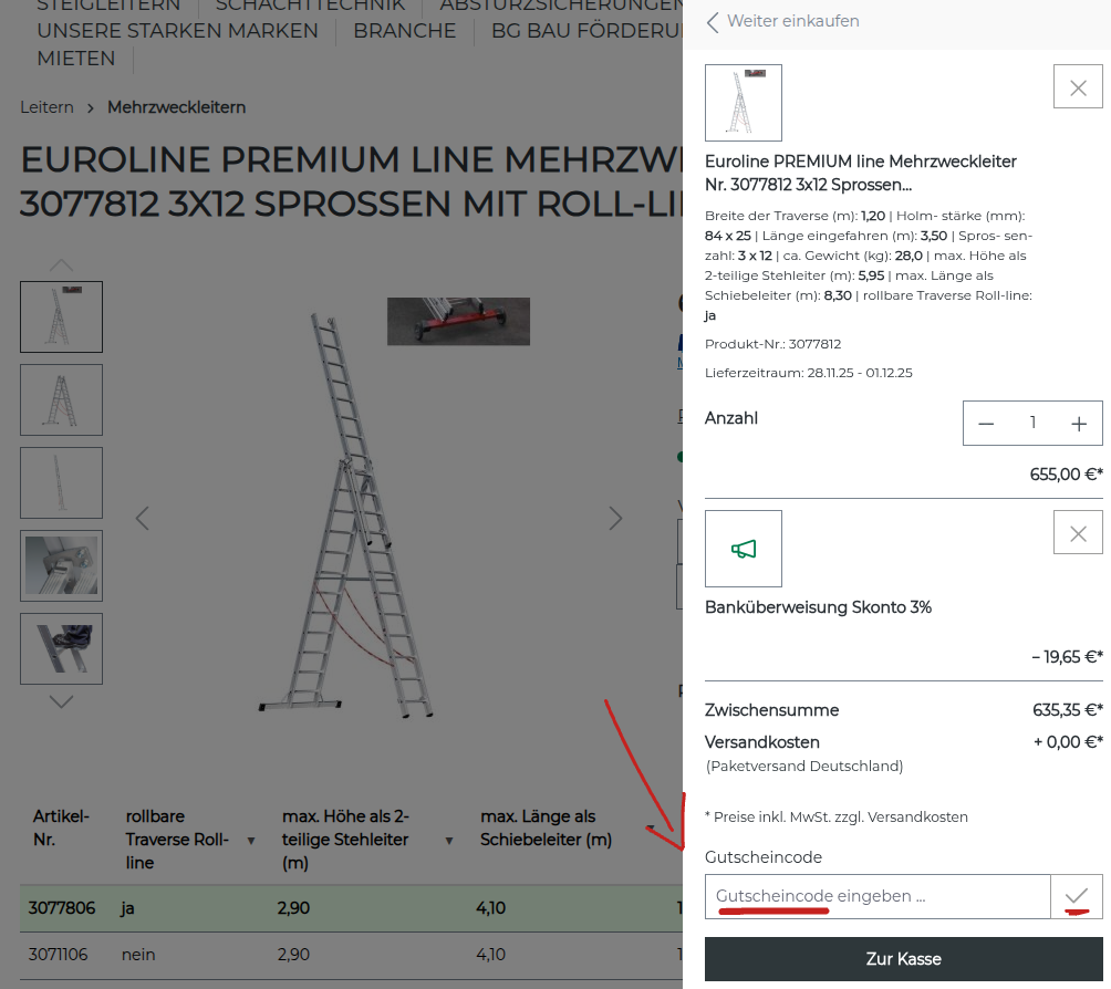 Siegel Steigtechnik Gutscheincode