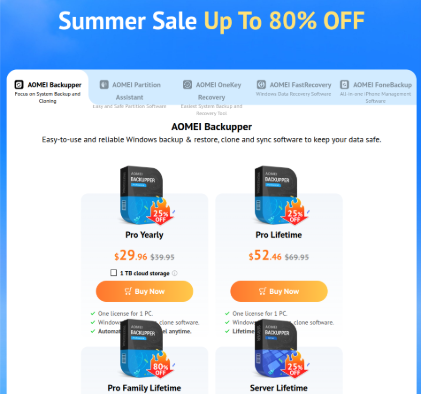 Aktuelle Rabattaktionen von AOMEI