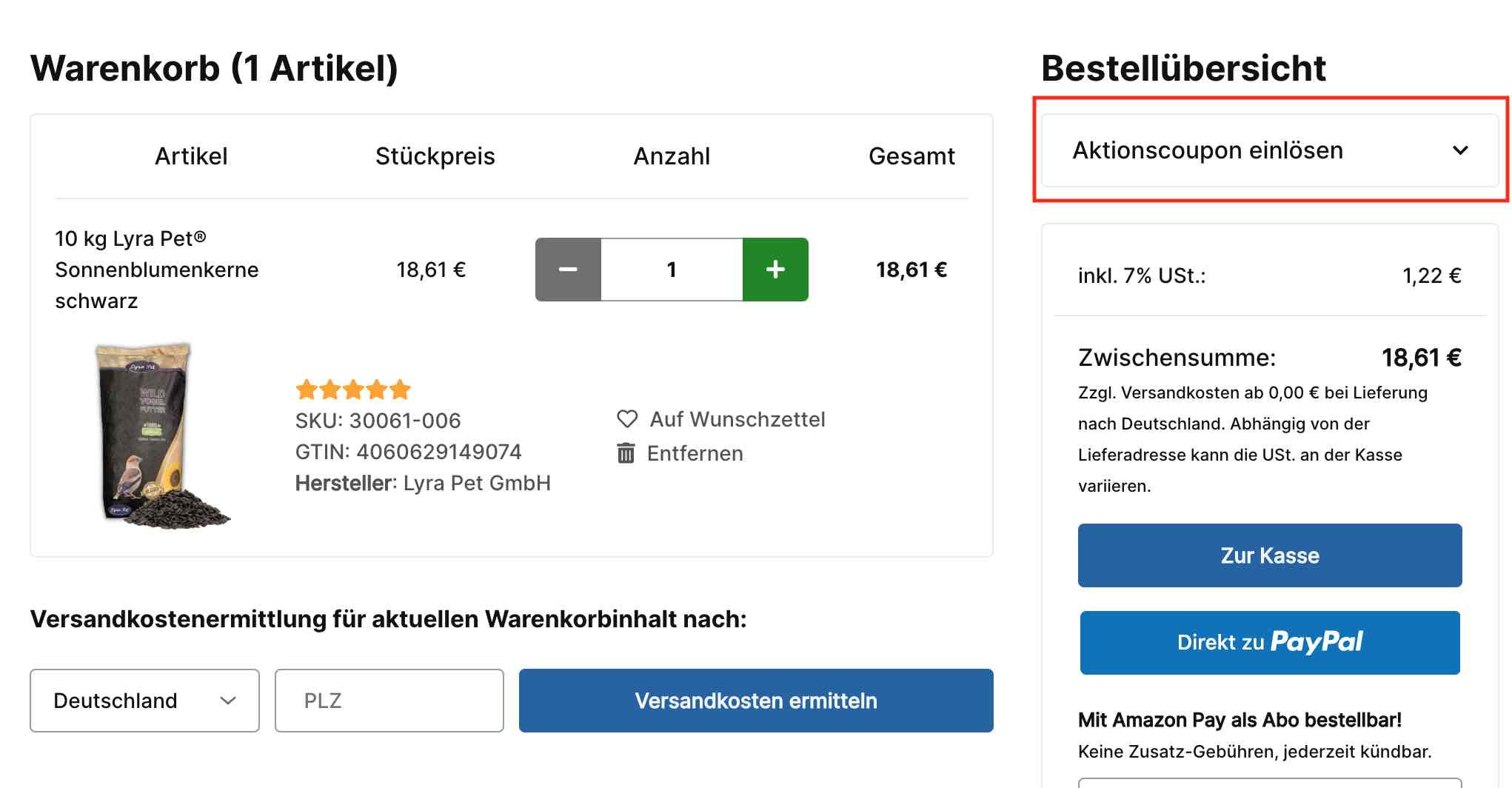 Gutschein einlösen