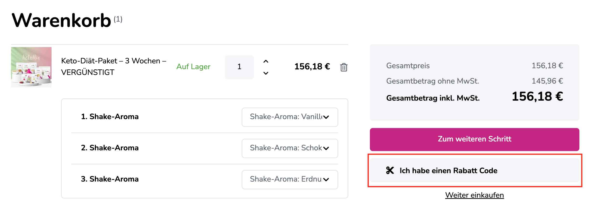 Gutschein einlösen
