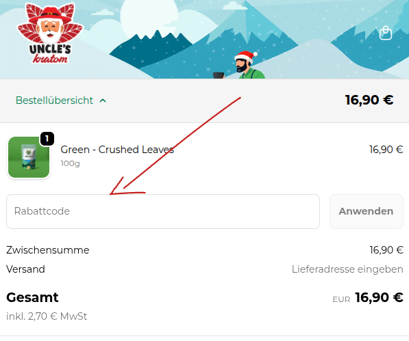 Uncles Kratom Rabattcode einlösen