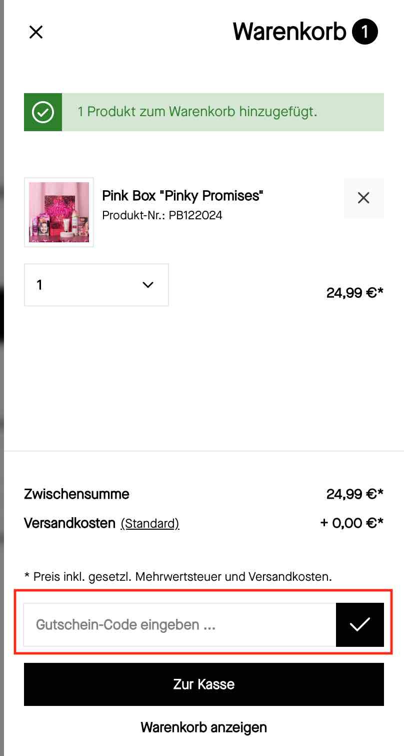 Gutschein einlösen