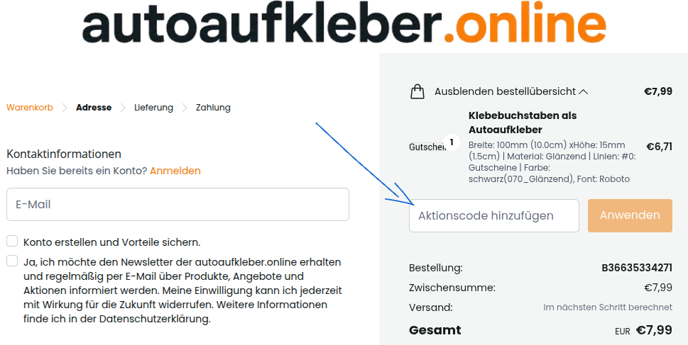 autoaufkleber.online checkout