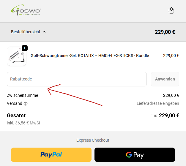  Gutschein im Checkout einlösen