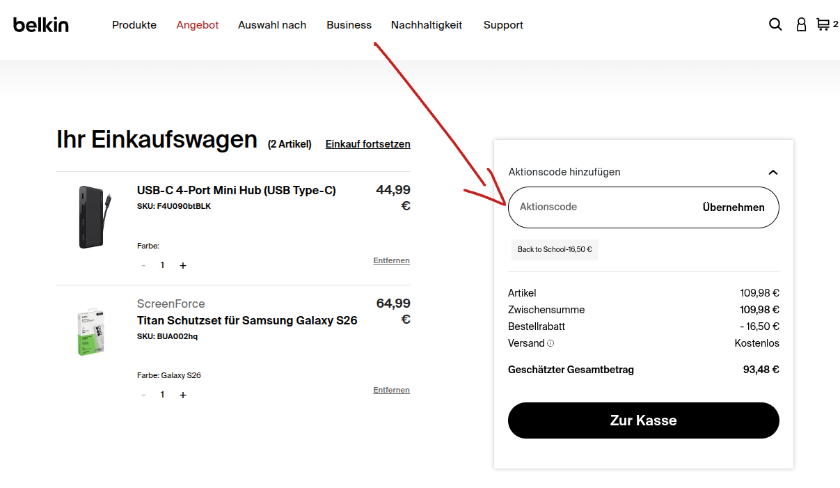 Einkaufswagen