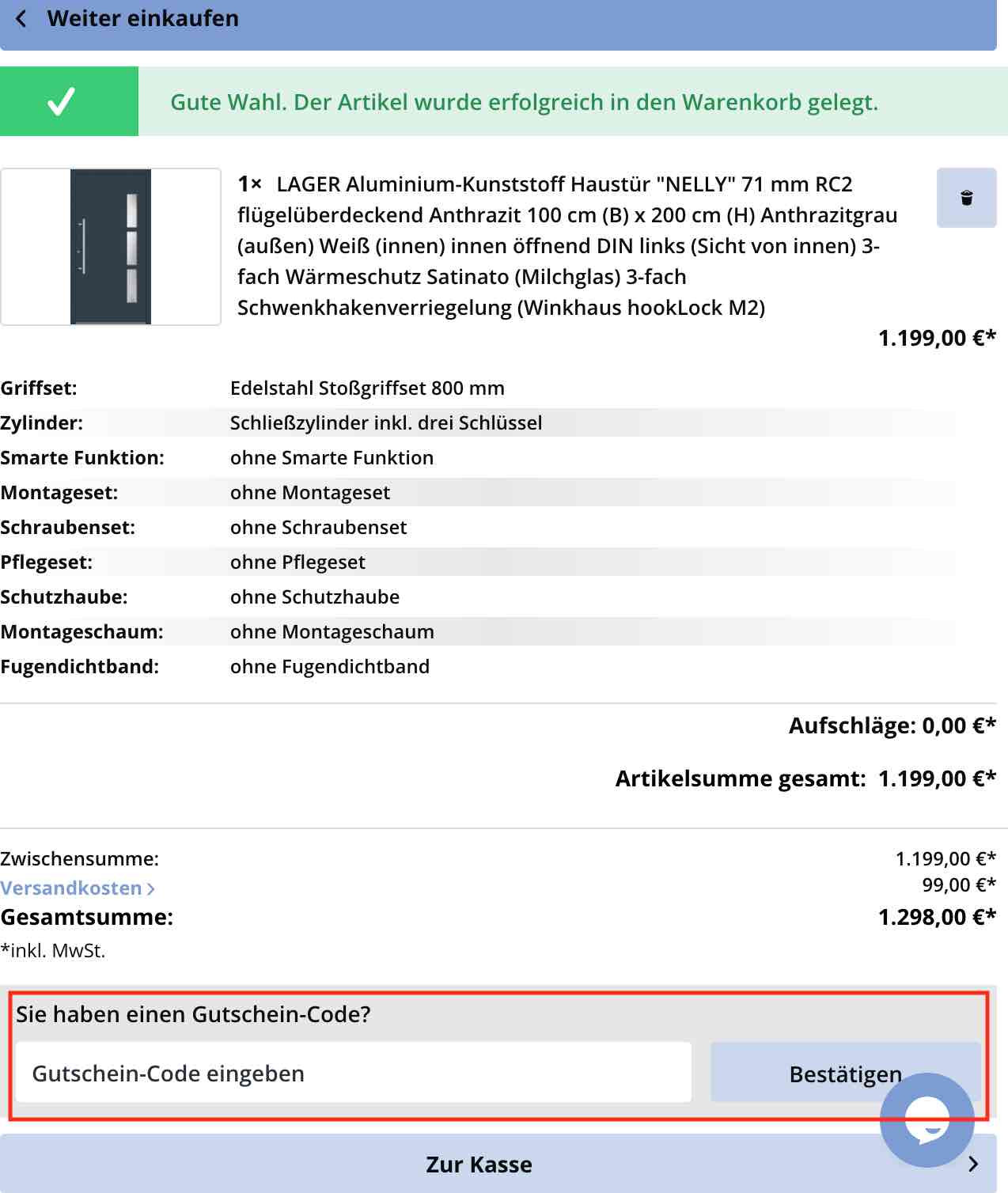 Gutschein einlösen
